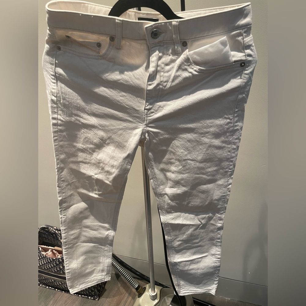 Club Monaco White Denim Ankle Length